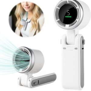 Next-Gen Neck Fan – 360° Jet Wind, 10H Runtime, 5 Speed Modes